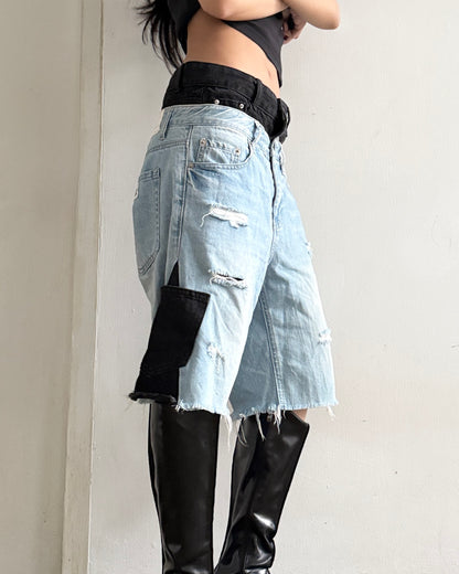 Double Waist Jorts 001