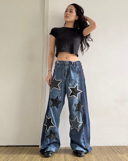 Star Patch Pants 007