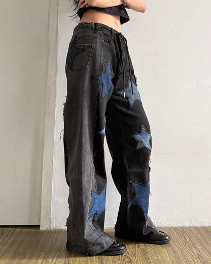 Star Patch Pants 009