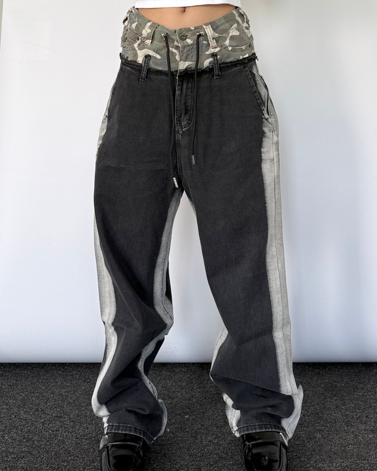 Double Waist Pants 017