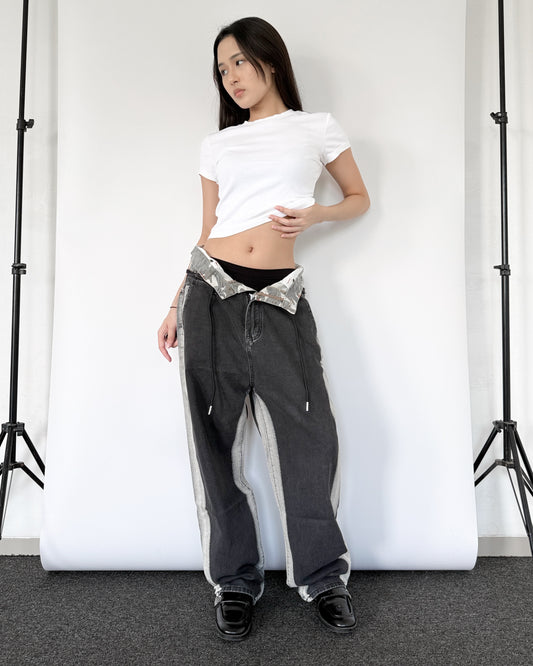 Double Waist Pants 017