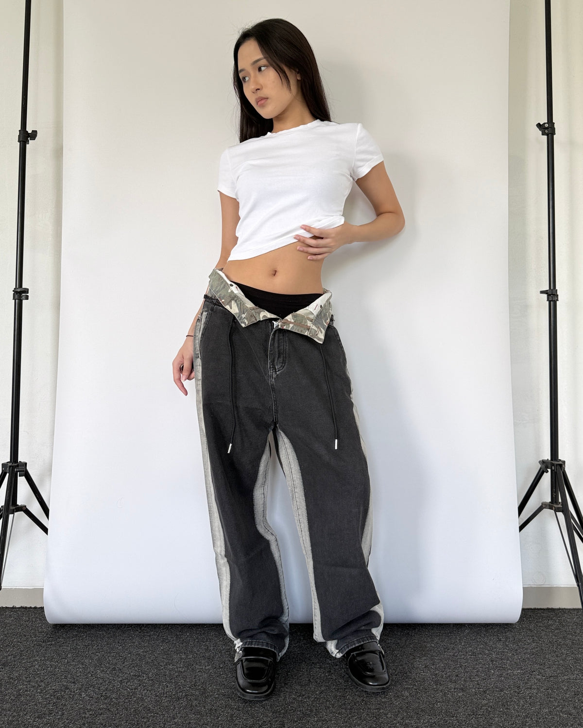 Double Waist Pants 017