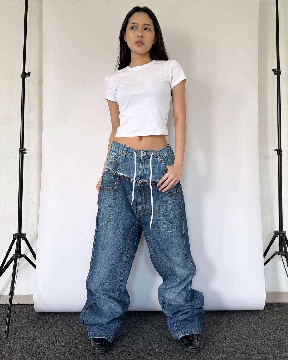 Double Waist Pants 018