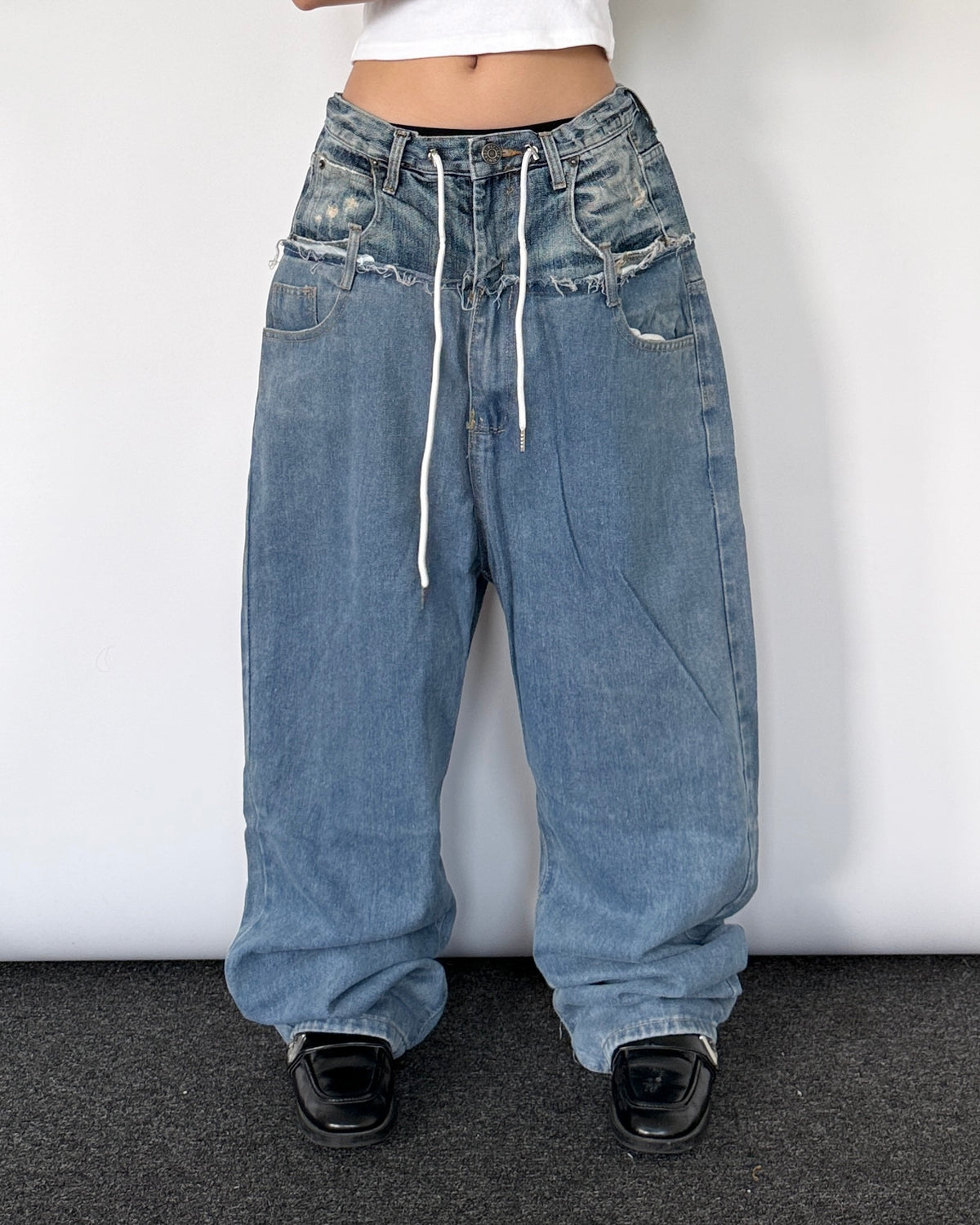 Double Waist Pants 019