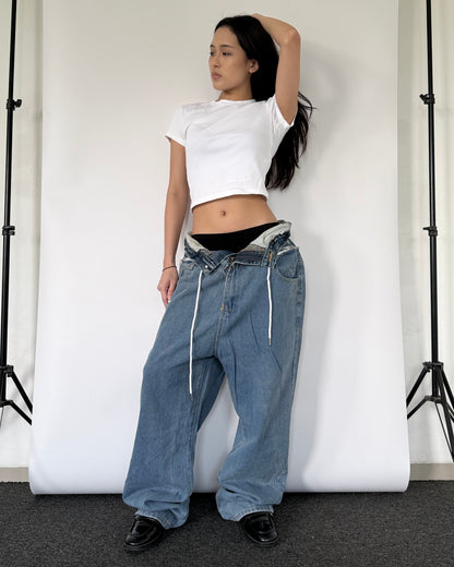 Double Waist Pants 019