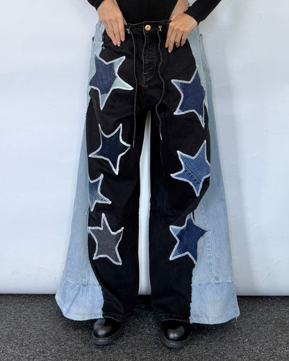 [BIG SIZE] Star Patch Pants 018