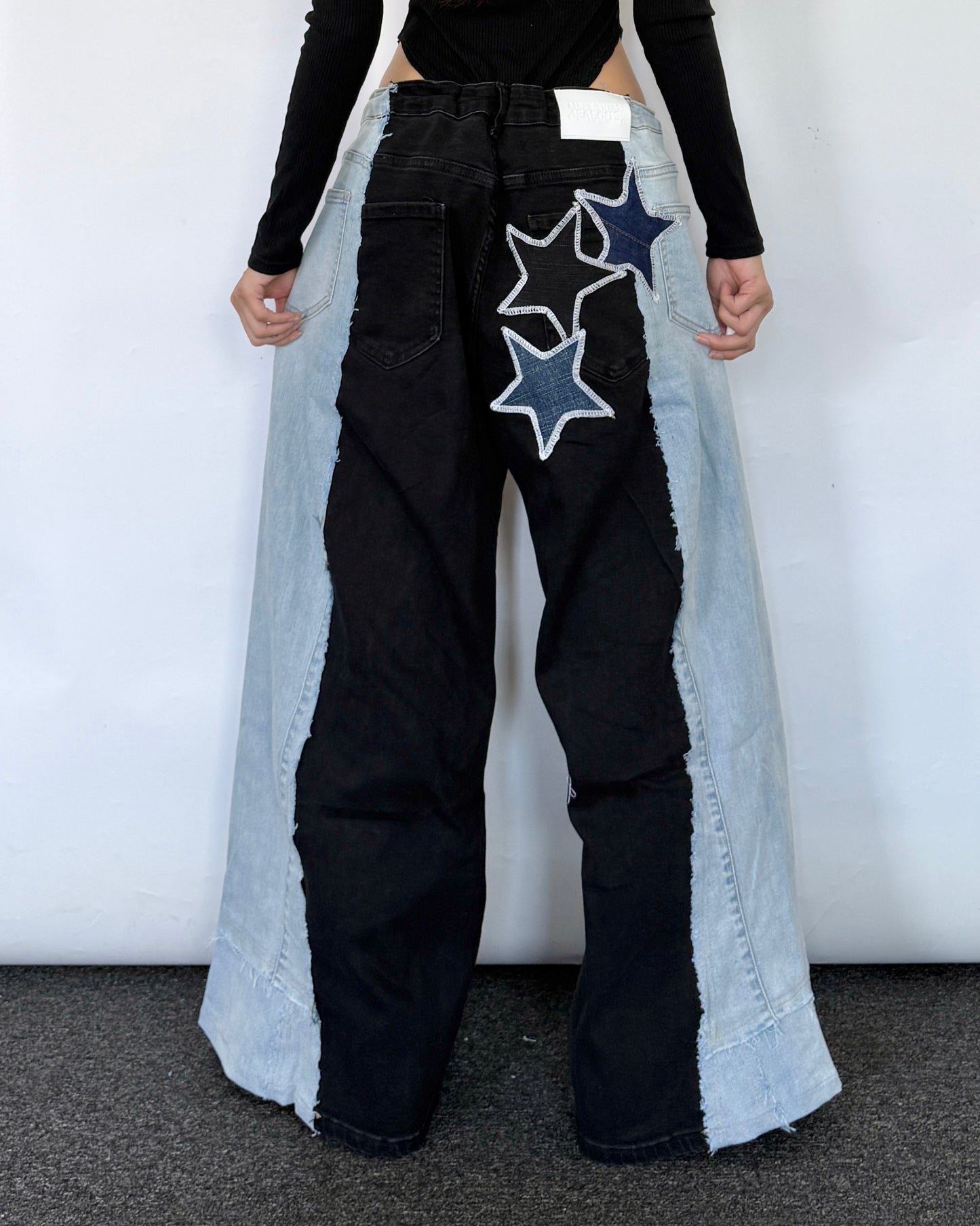 [BIG SIZE] Star Patch Pants 018