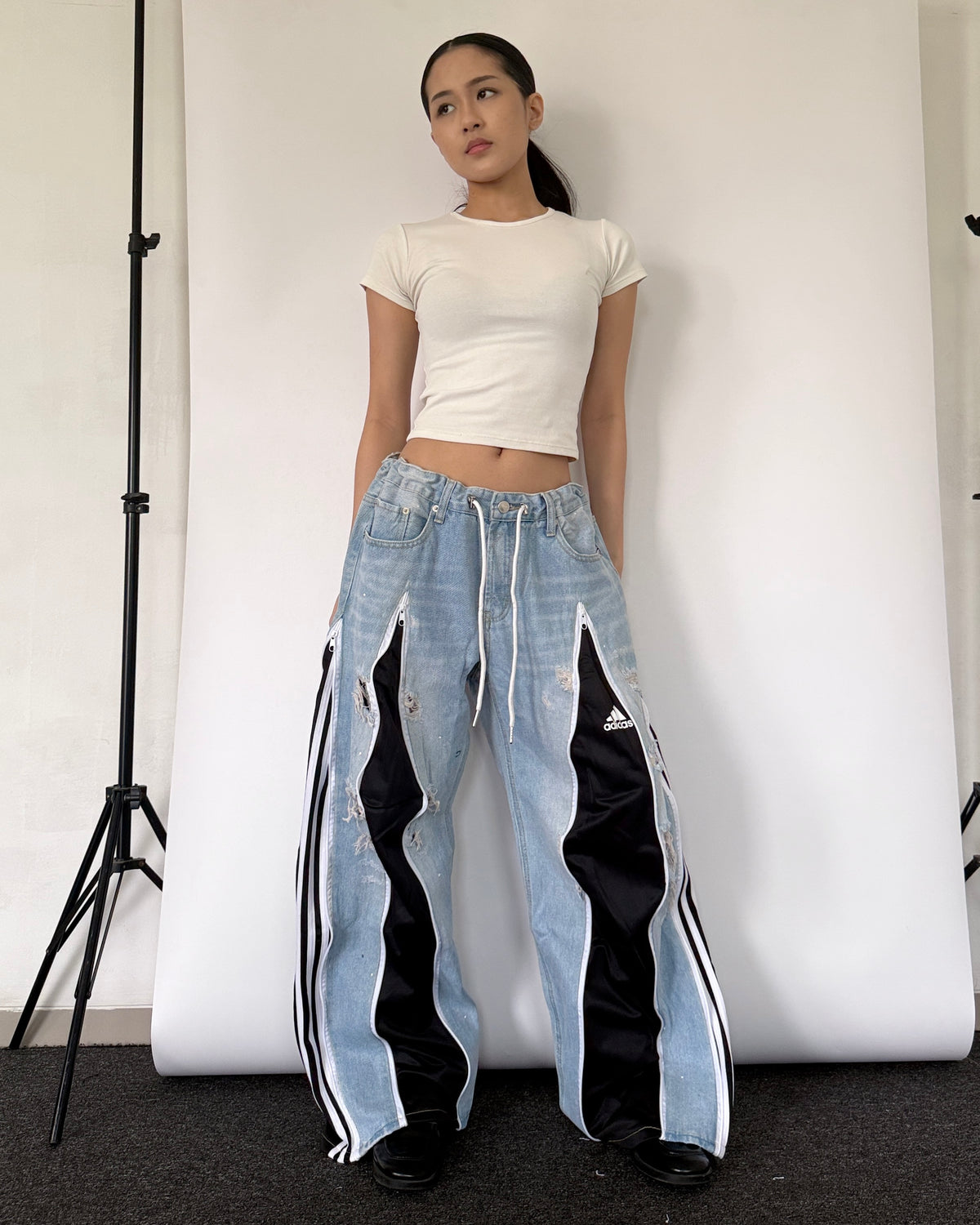 [BIG SIZE] Zipper Pants 0386