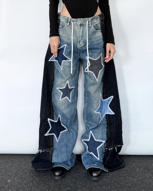 [BIG SIZE] Star Patch Pants 013