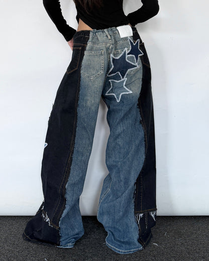 [BIG SIZE] Star Patch Pants 013