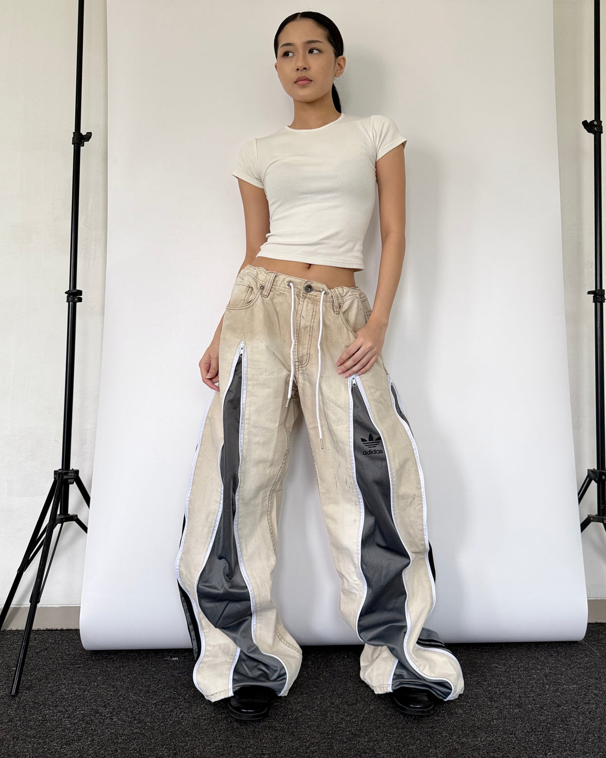 [BIG SIZE] Zipper Pants 0391