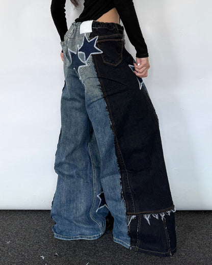 [BIG SIZE] Star Patch Pants 013