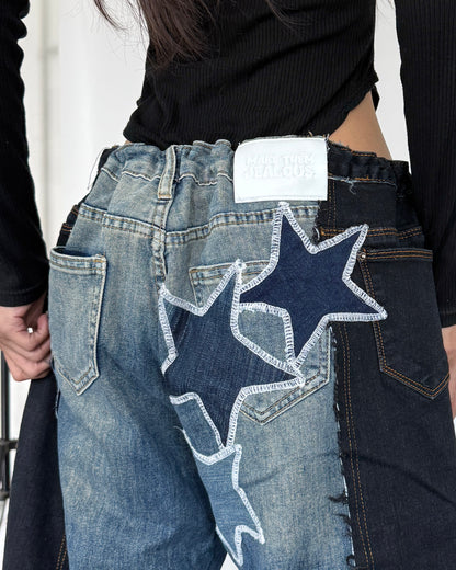 [BIG SIZE] Star Patch Pants 013