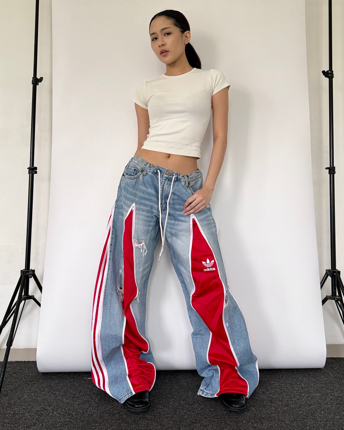[BIG SIZE] Zipper Pants 0392