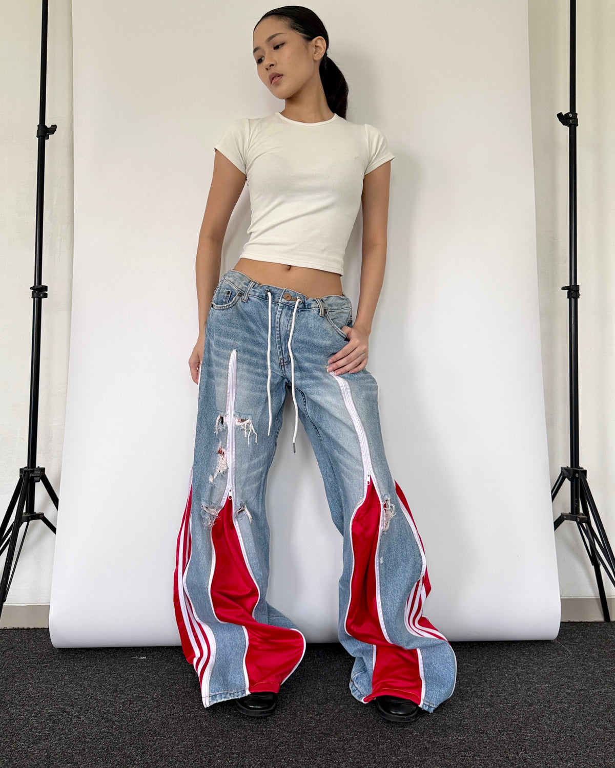 [BIG SIZE] Zipper Pants 0392