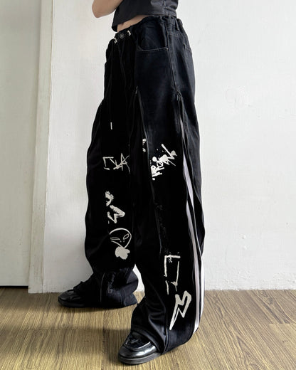 [BIG SIZE] Zipper Pants 0352