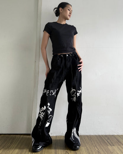 [BIG SIZE] Zipper Pants 0352