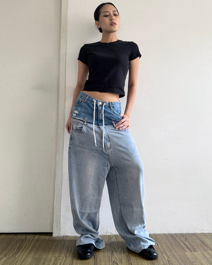 Double Waist Pants 006