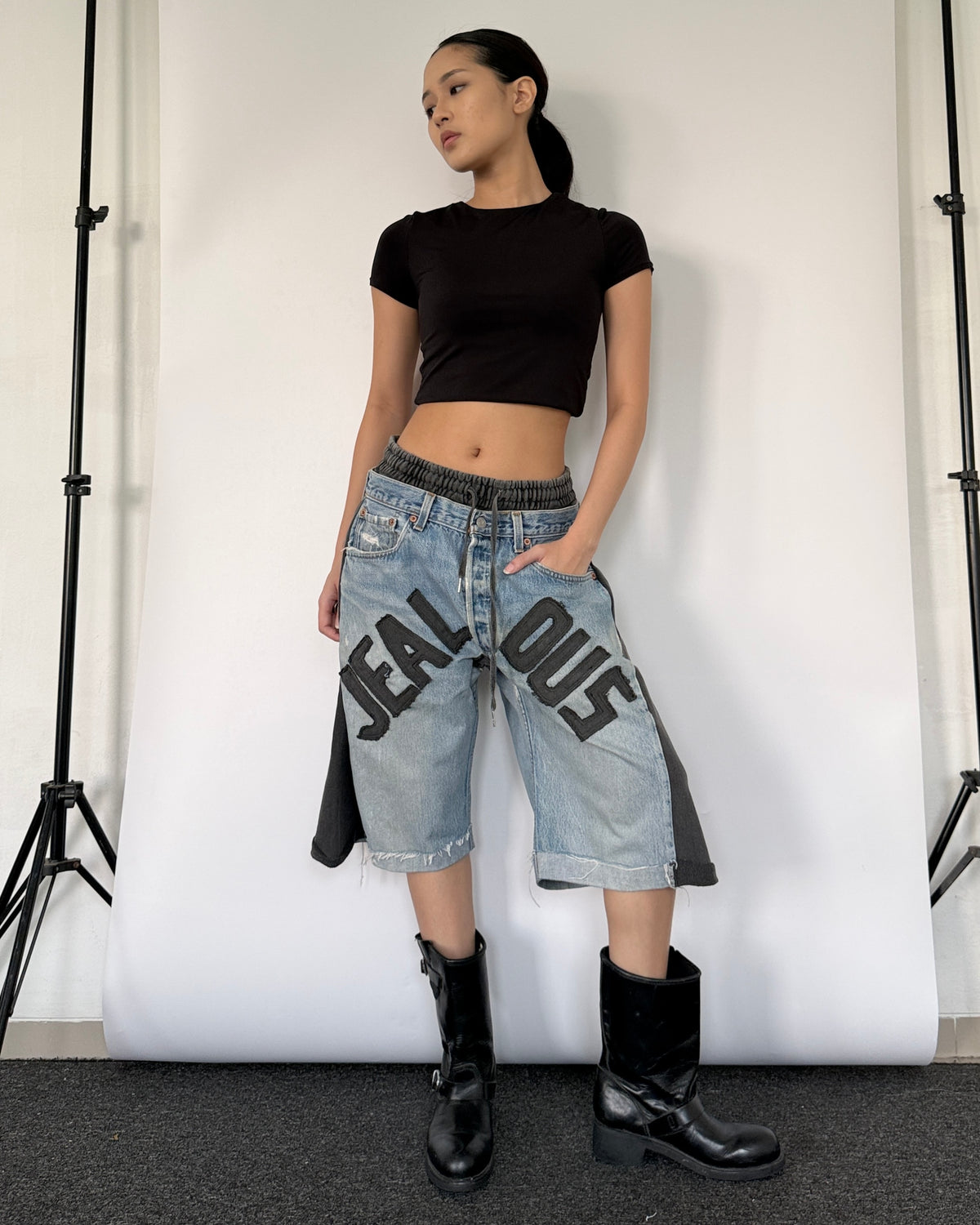 Double Waist Jorts 018