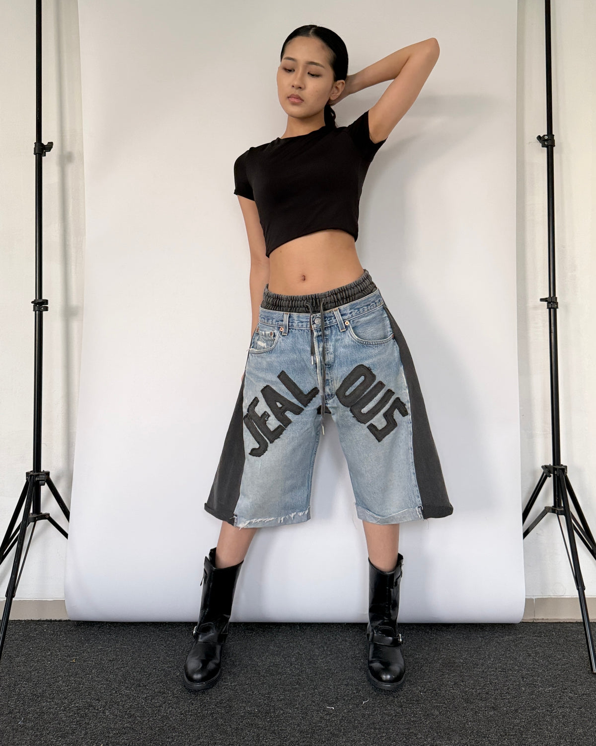 Double Waist Jorts 018