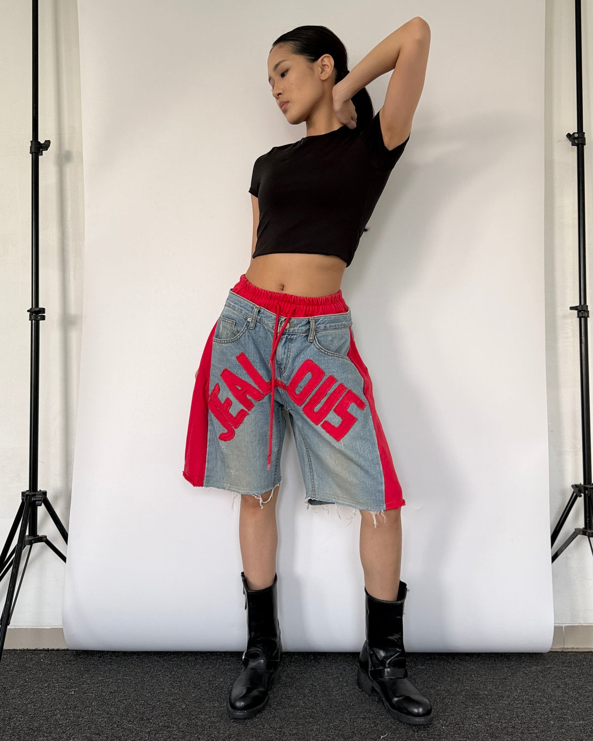 Double Waist Jorts 019