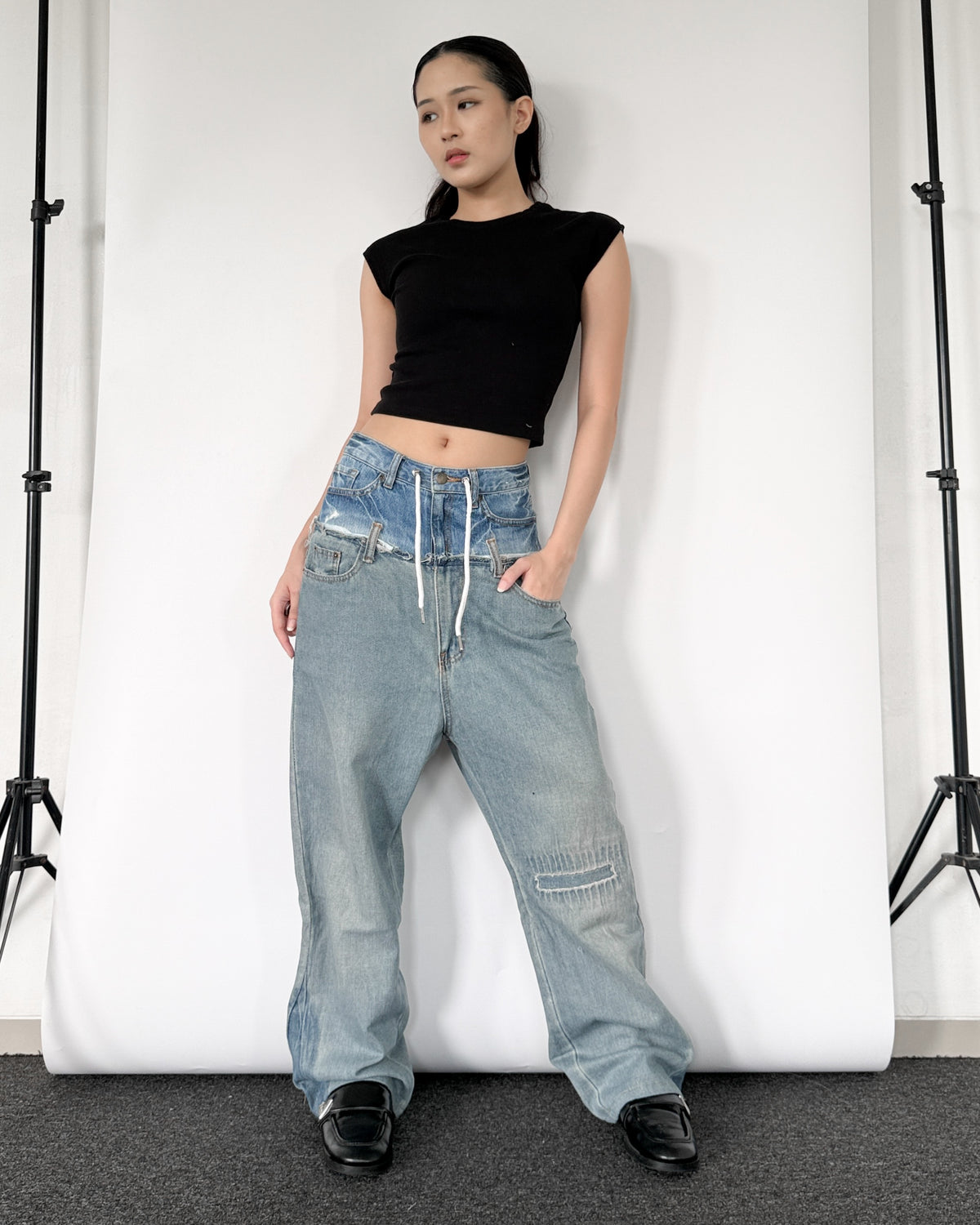 Double Waist Pants 023