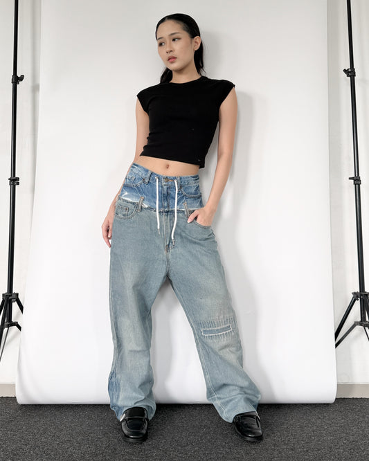 Double Waist Pants 023