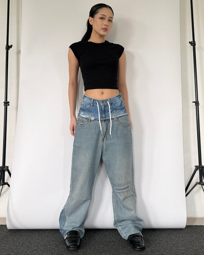 Double Waist Pants 023