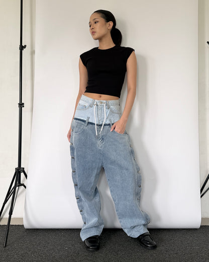 Double Waist Pants 022