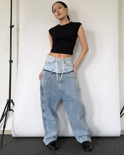 Double Waist Pants 022