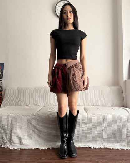 Button-up Balloon Skirt 015