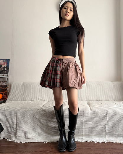 Button-up Balloon Skirt 016