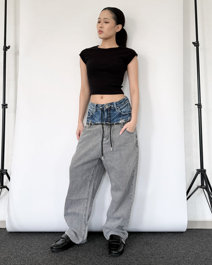 Double Waist Pants 020