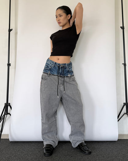 Double Waist Pants 020