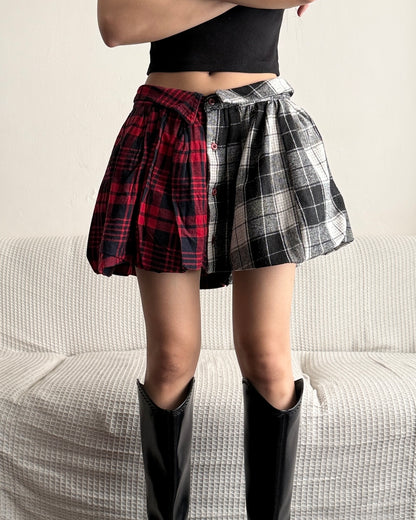 Button-up Balloon Skirt 014