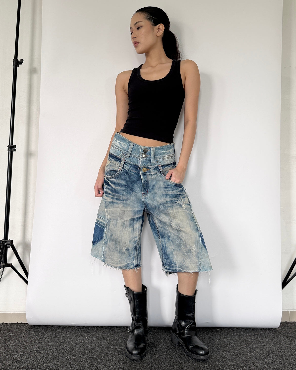 Double Waist Jorts 025