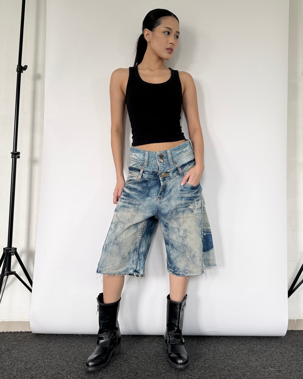 Double Waist Jorts 025