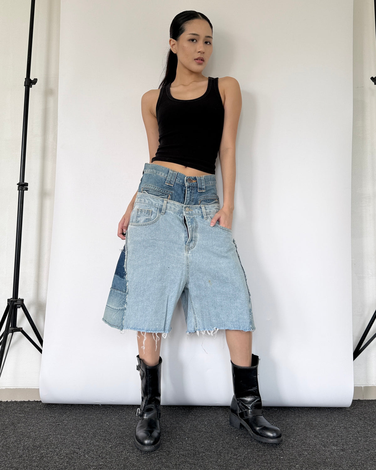 Double Waist Jorts 023