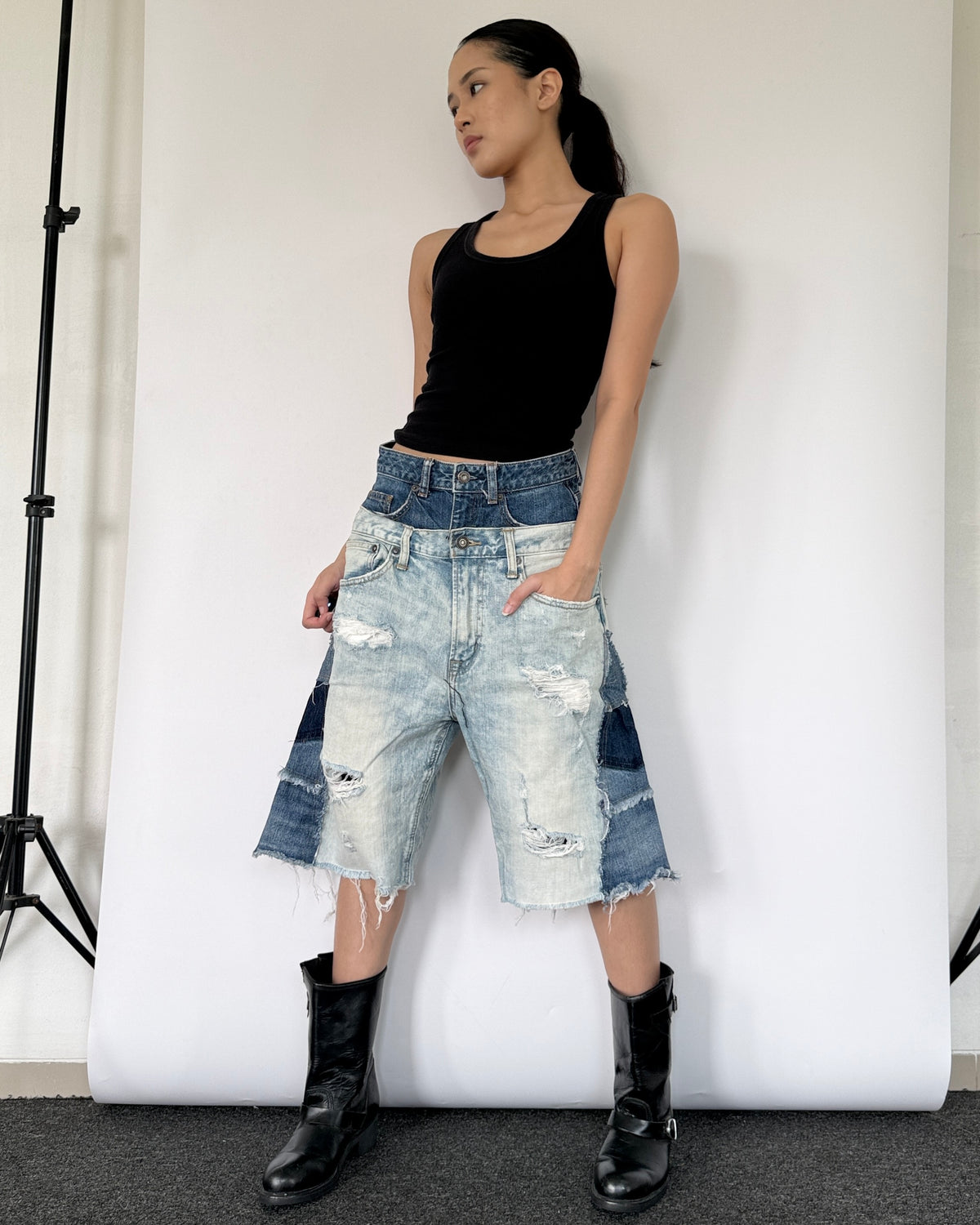 Double Waist Jorts 022