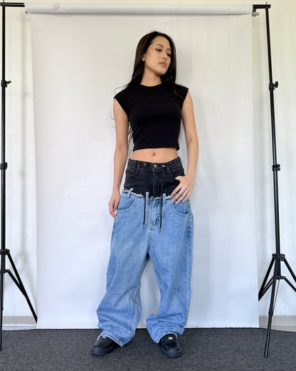 Double Waist Pants 008