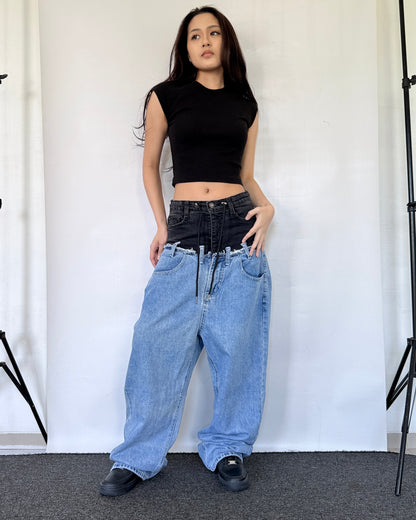 Double Waist Pants 008