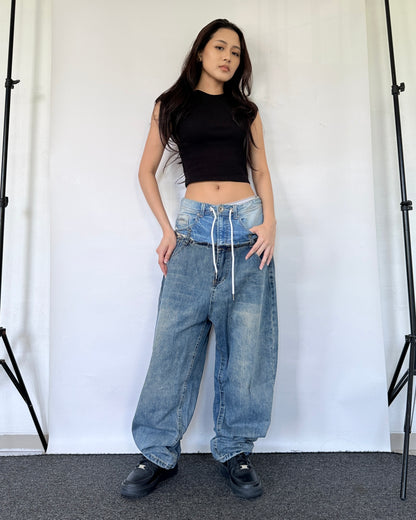 Double Waist Pants 009