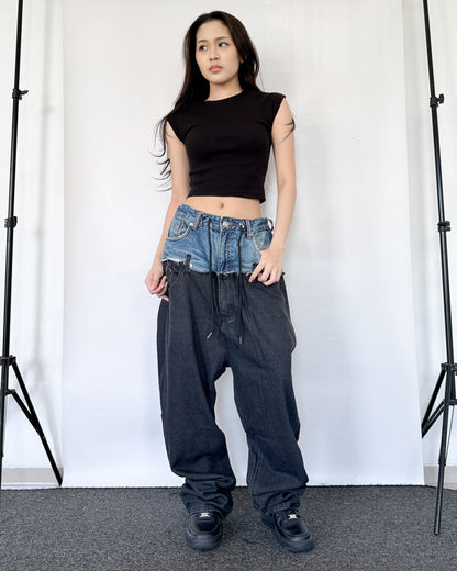 [BIG SIZE] Double Waist Pants 010