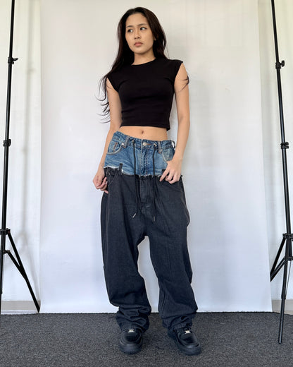 [BIG SIZE] Double Waist Pants 010