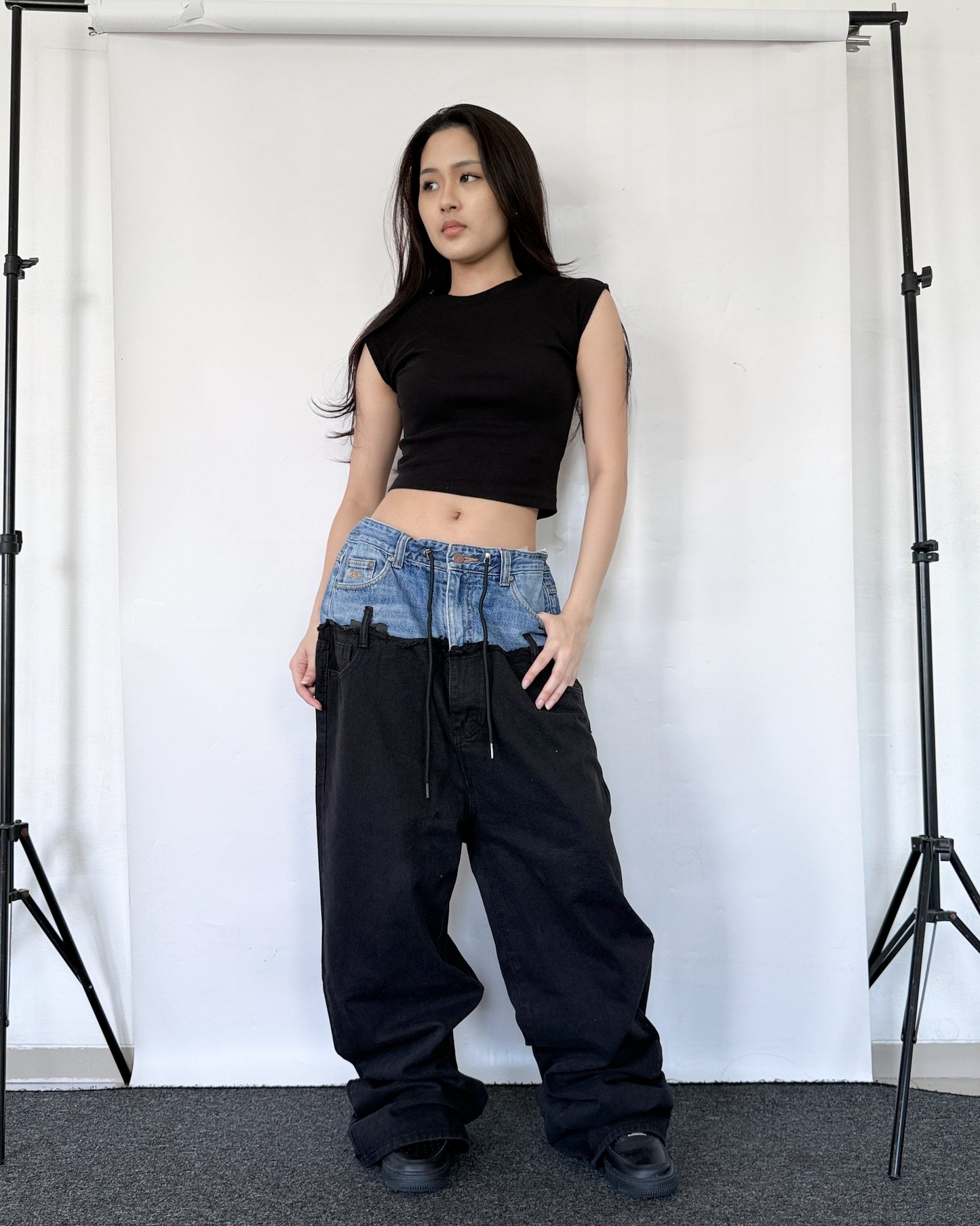 [BIG SIZE] Double Waist Pants 012