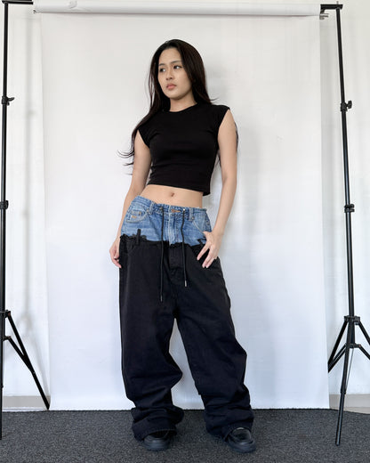 [BIG SIZE] Double Waist Pants 012
