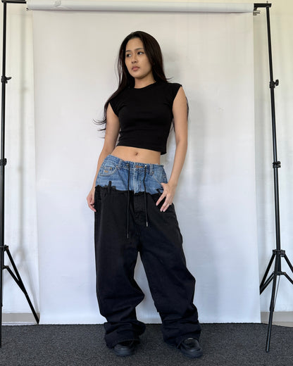 [BIG SIZE] Double Waist Pants 012