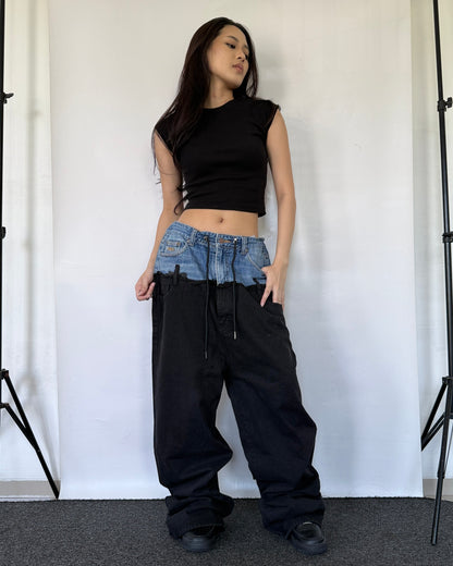 [BIG SIZE] Double Waist Pants 012