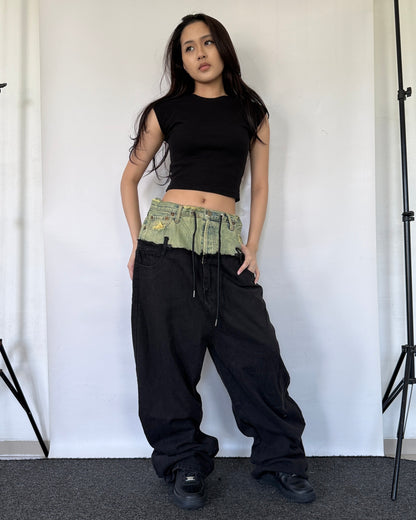 [BIG SIZE] Double Waist Pants 014