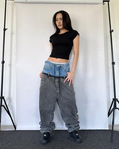 Double Waist Pants 015